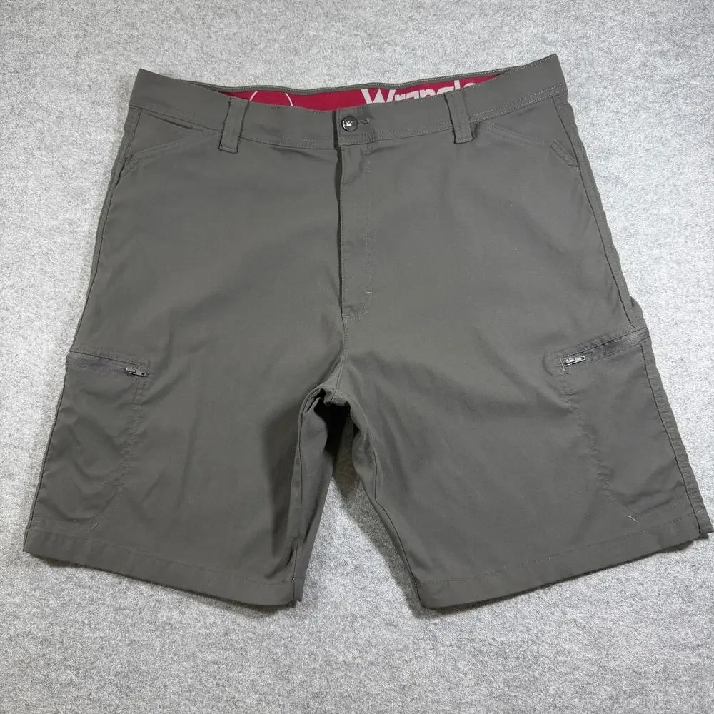 Wrangler ATG Cargo Shorts Mens 40 Dark Gray Zippered Pockets Outdoor Hiking